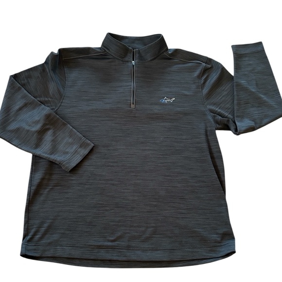 Greg Norman Black Heathered Long Sleeve 1/4 Zip Golf Jacket Size XL - Picture 1 of 5